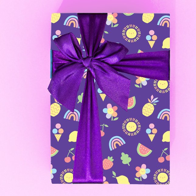 Children's Birthday Wrapping Paper, Summer Fun Paper Sheets (Creator Uploaded)