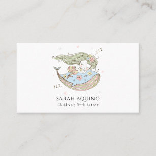 Children's Book author Mermaid Whale Business Card