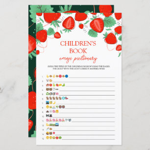 Children's Book Emoji Pictionary Game Sweet Berry