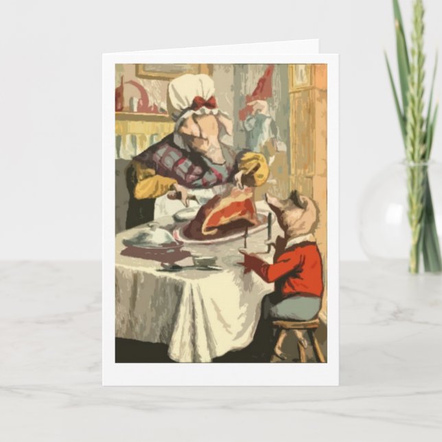 Children's book holiday feast card (Front)