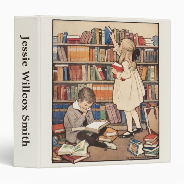 Children's Book Week by Jessie Willcox Smith 3 Ring Binder (Front/Spine)