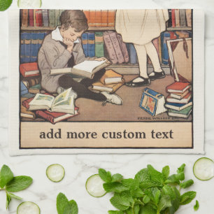 Children's Book Week by Jessie Willcox Smith Kitchen Towel
