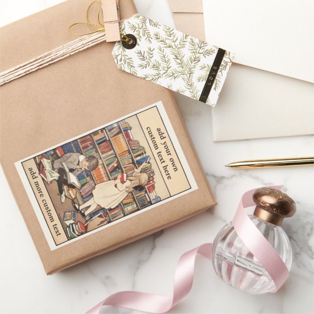 Children's Book Week by Jessie Willcox Smith Rectangular Sticker (Gifting)