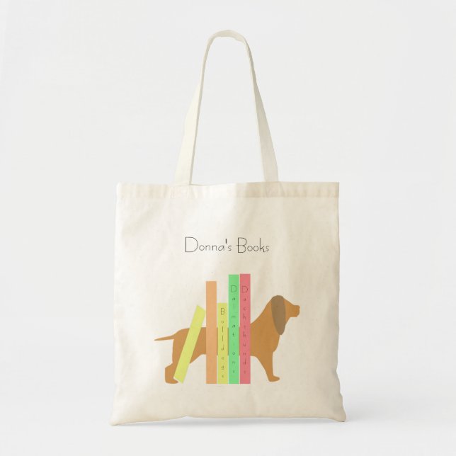 Children's Books and Dog Tote Bag (Front)