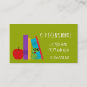 Children's books Children's bookshop and toys Business Card