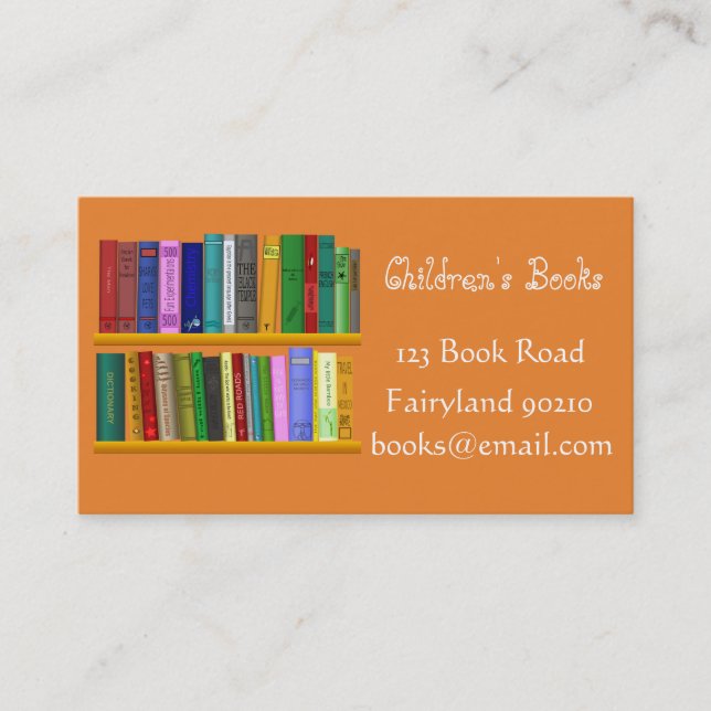 Children's books Children's bookshop Business Card (Front)