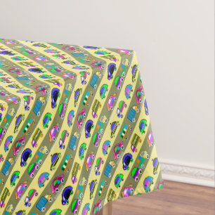 Children's bright colorful cars for boys tablecloth