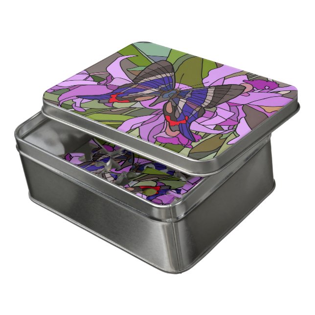 Children's Butterfly Jigsaw Puzzle (Lid Open)