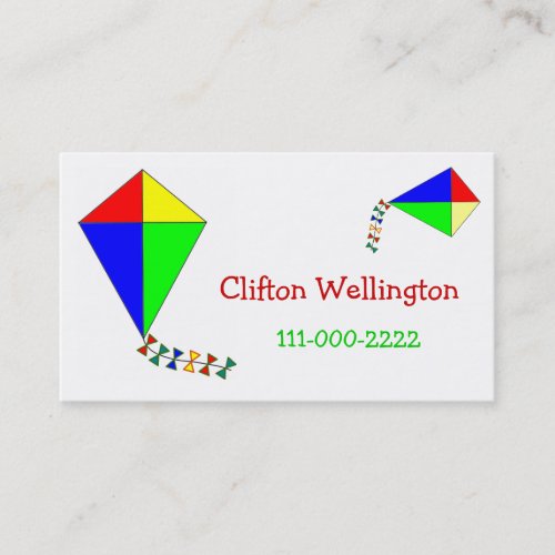 Childrens Calling Card / enclosure card Business Card Template