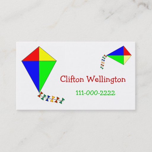 Customizable Childrens Calling Card / enclosure card Business Card Template