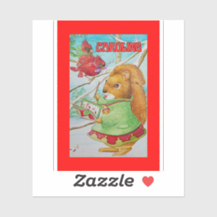 Children's Christmas Caroling Sticker