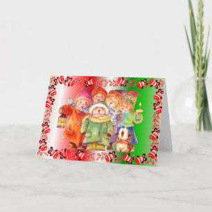 Childrens Christmas choir Holiday Card