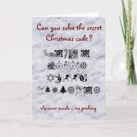 Childrens Christmas Puzzle Game Card
