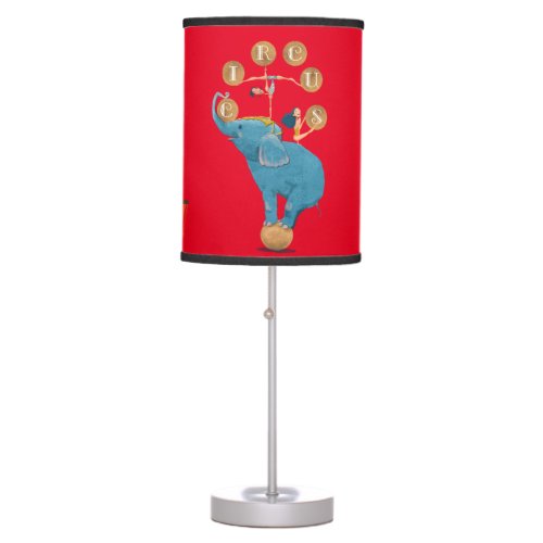 Childrens Circus Theme Room Decor for Kids Table Lamp