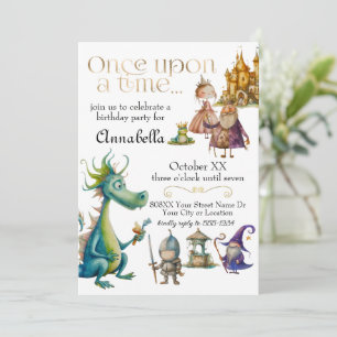 Children's Classic Fairy Tale Illustrations Invitation
