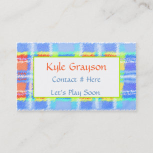 Childrens Colorful Calling Card