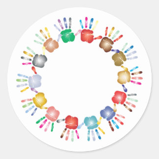 Children's Colorful Hands Stickers