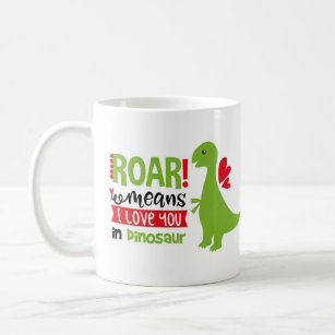 Personalised Gift Fossil T.Rex Mug Money Box Cup Animal Design Theme Dinosaur 