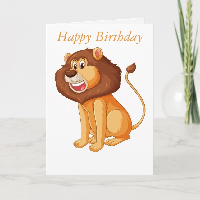 Children's Customizable Birthday Card  (Front)