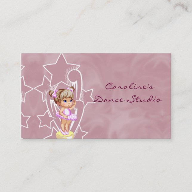 Children's Dance Studio Business Cards (Front)