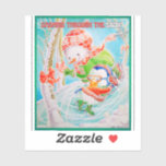CHILDREN&#39;S DASHING THROUGH THE SNOW  STICKER
