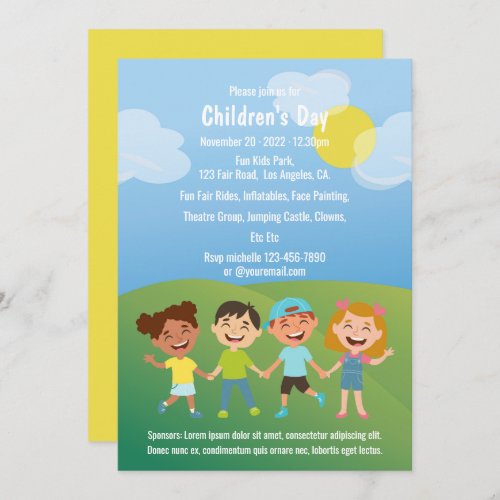 Childrens Day Invitation
