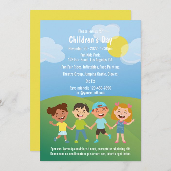 Children's Day Invitation | Zazzle.com