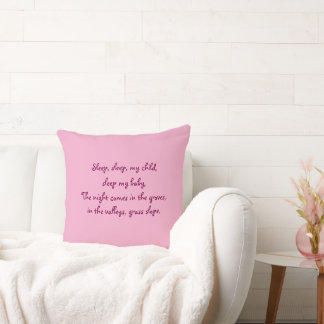 Children's decorative pillow with cartoon squirrel