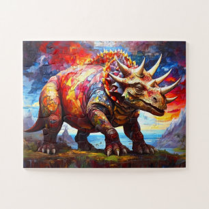 Childrens Dinosaur Mosaic Jigsaw Puzzle
