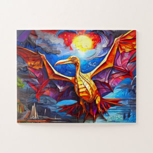 Childrens Dinosaurs collection of mosaic fantasy Jigsaw Puzzle