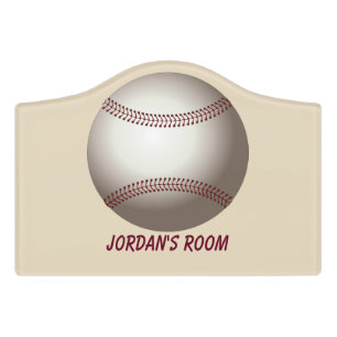 Children's Door Sign Baseball