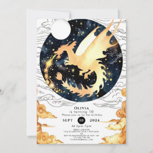 Children's Enchanted Dragon Birthday Invitation