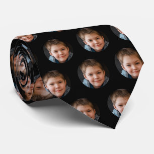 Children's Face Photo Personalized Father's Day Neck Tie