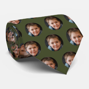 Children's Face Photo Personalized Father's Day Neck Tie