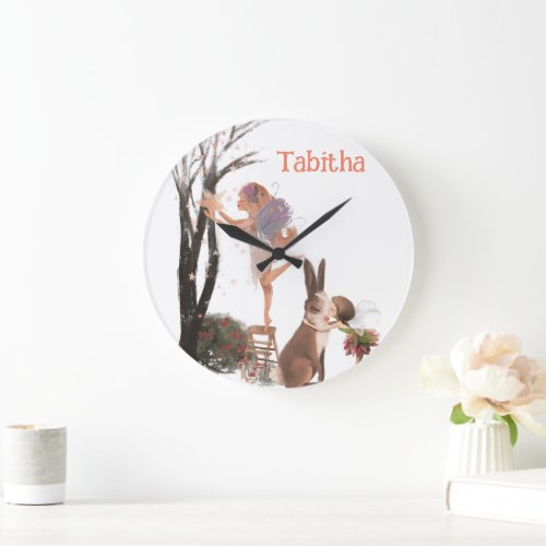 Childrens Fairy Theme Large Clock