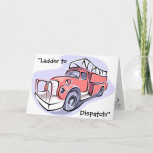 Children's Fire Truck Birthday Party Invitation