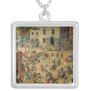 Children's Games , 1560 Silver Plated Necklace