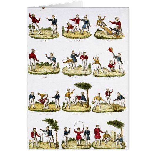 Children's Games, 1810 Cards (Front)