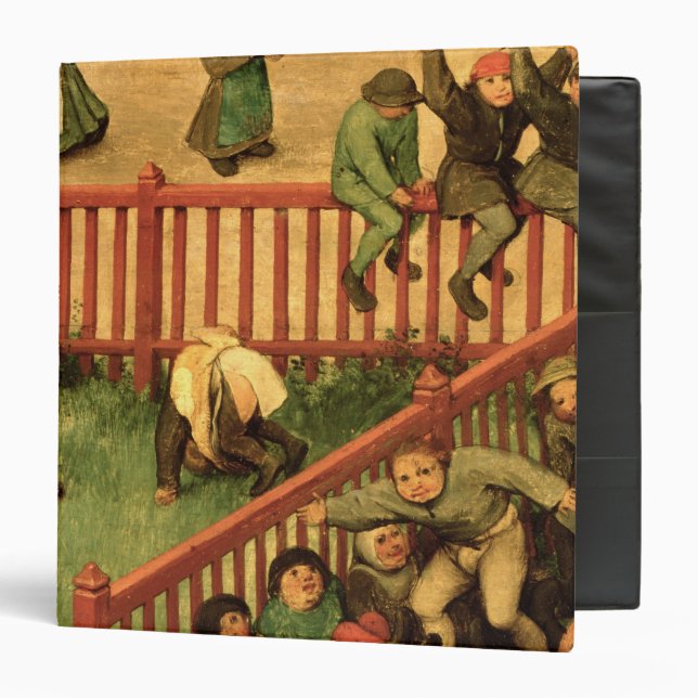 Children's Games : detail of left-hand section 3 Ring Binder (Front/Inside)