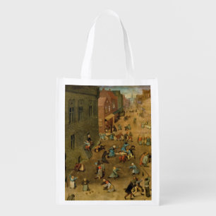 Children's Games : detail of top right hand Grocery Bag