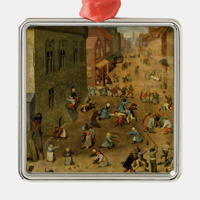 Children's Games : detail of top right hand Metal Ornament (Front)