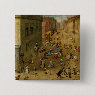Children's Games : detail of top right hand Pinback Button