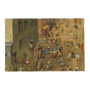 Children's Games : detail of top right hand Placemat