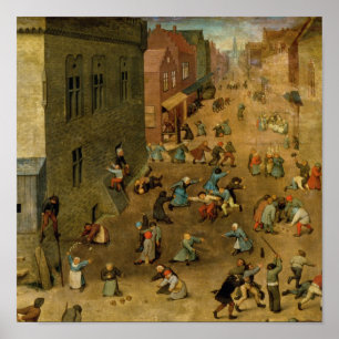 Children's Games : detail of top right hand Poster