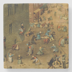 Children's Games : detail of top right hand Stone Coaster