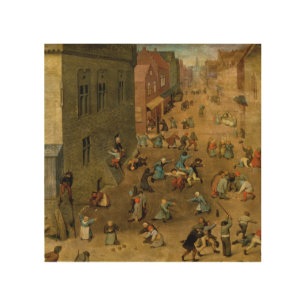 Children's Games : detail of top right hand Wood Wall Decor