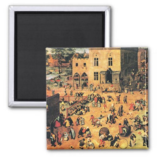 Childrens Games fine art painting Magnet