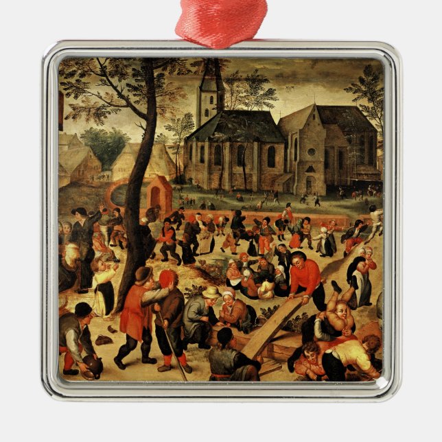Children's Games Metal Ornament (Front)