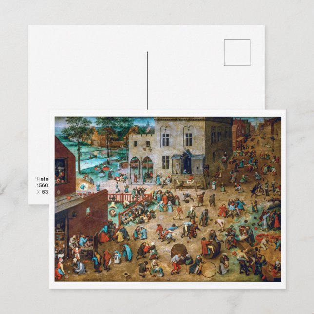 Children's Games | Pieter Bruegel the Elder | Postcard (Front/Back)