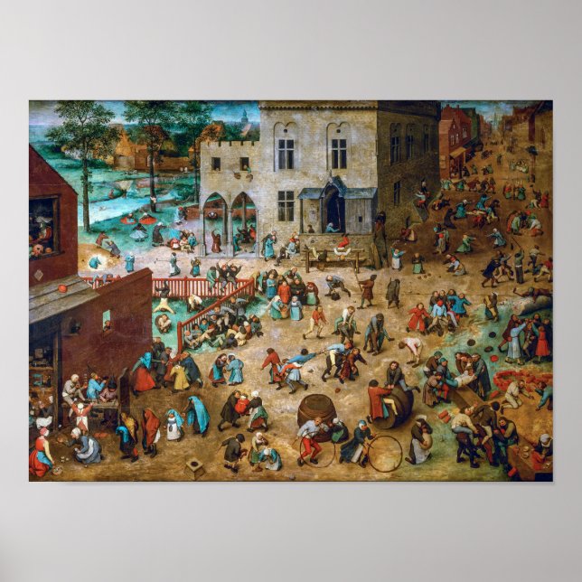 Children's Games | Pieter Bruegel the Elder | Poster (Front)